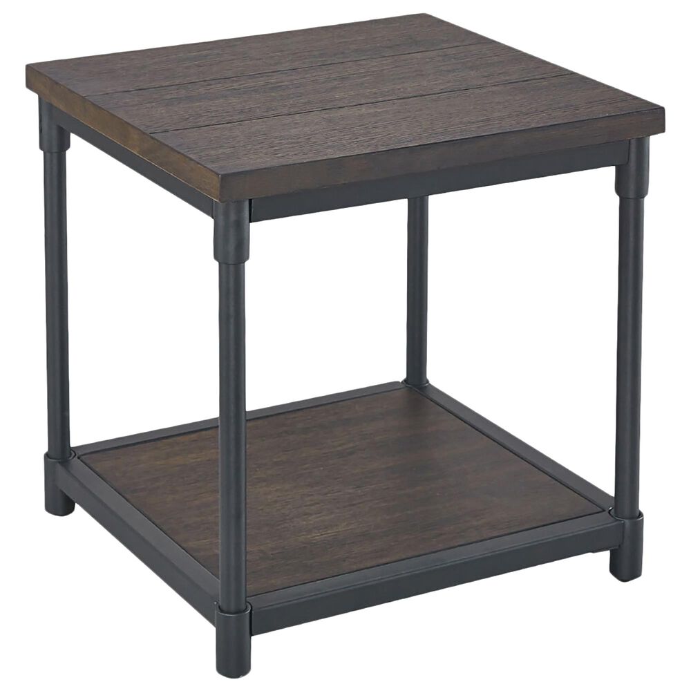 Steve Silver Prescott End table in Oak with Smoky Oak Finish, , large