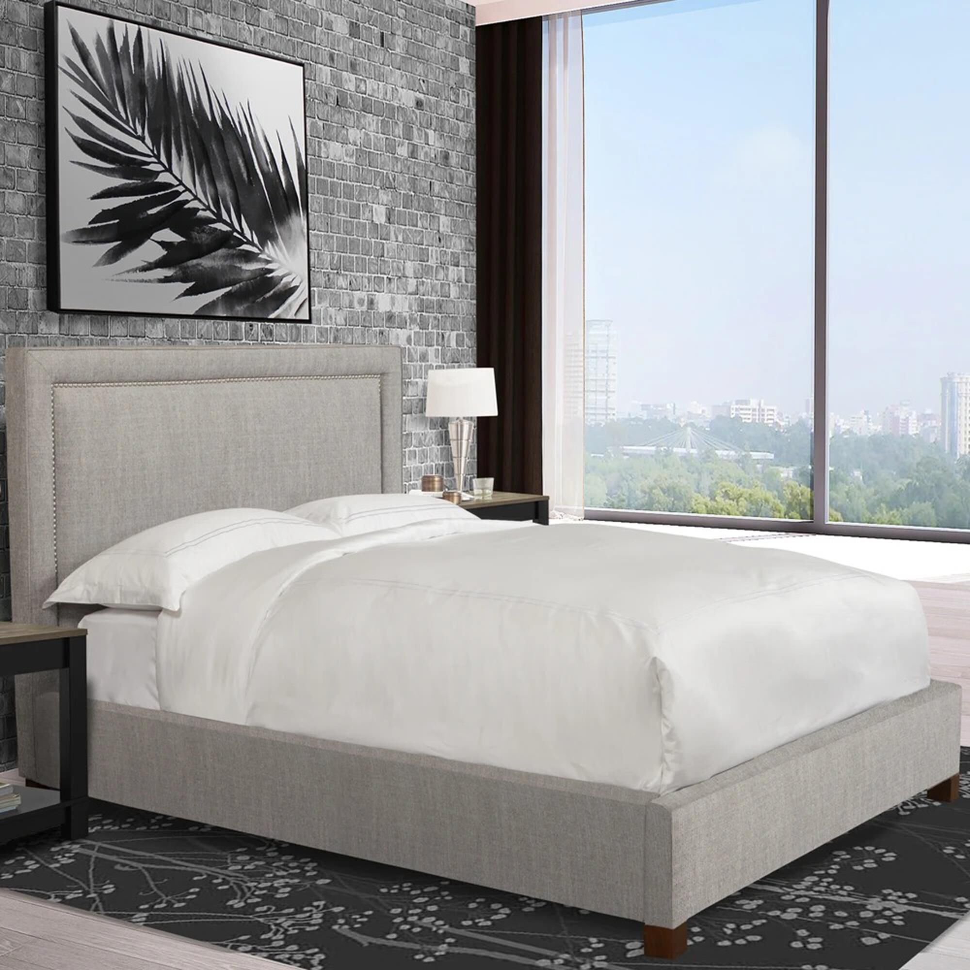 Simeon Collection Cody Queen Upholstered Bed in Cork NFM