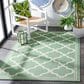 Safavieh Bermuda 9" x 12" Green and Beige Indoor/Outdoor Area Performance Rug, , large