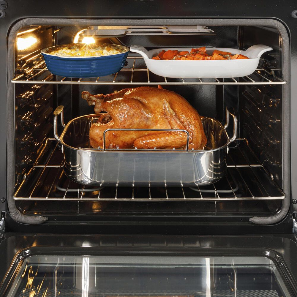 GE Appliances 30" Slide-In Electric Range with Crisp Mode in White, , large