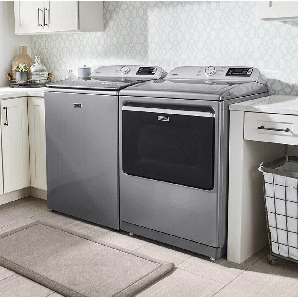 Maytag 5.3 Cu. Ft. Top Load Washer with Extra Power Button in Metallic Slate, , large