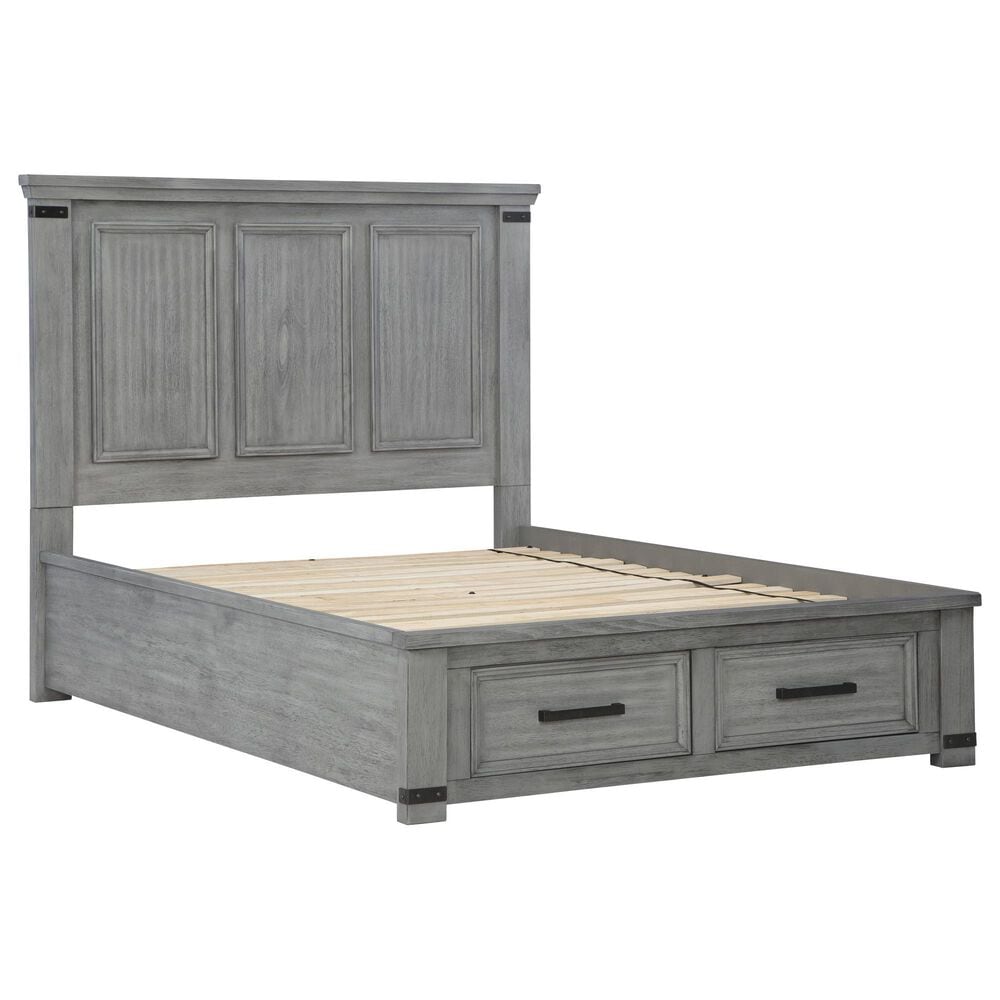 Ashley Russelyn Queen Storage Bed in Gray, , large