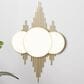 Maple and Jade Metal Geometric Wall Mirror in Gold, , large