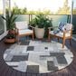 Dalyn Rug Company Portico PO3 Gray 8" Round Area Rug, , large