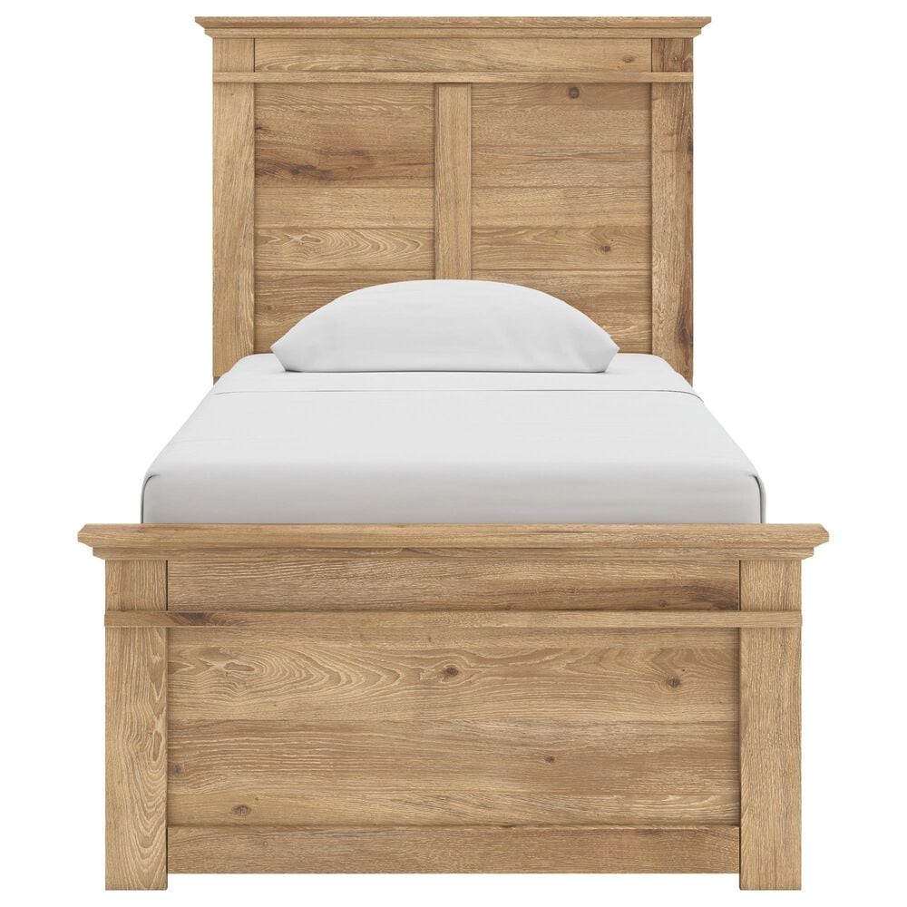 Ashley Makidern Twin Panel Bed in Tan, , large