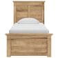 Ashley Makidern Twin Panel Bed in Tan, , large