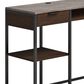 Hearth and Haven 2-Drawer L-Shaped Desk in Brown and Grey, , large