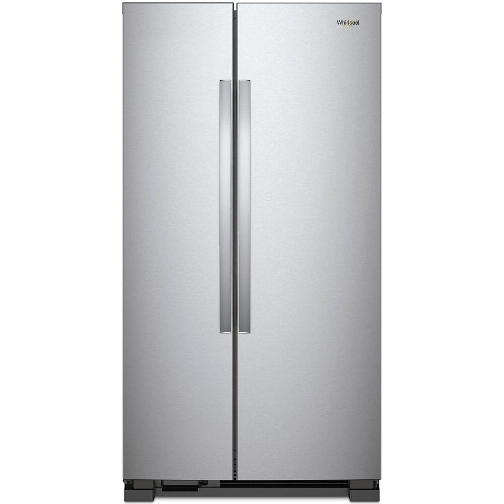 Whirlpool 25 Cu. Ft. 36" Side-by-Side Refrigerator in Monochromatic Stainless Steel, , large
