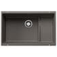 Blanco Precis 29" Cascade Super Single Bowl Kitchen Sink in Volcano Gray, , large