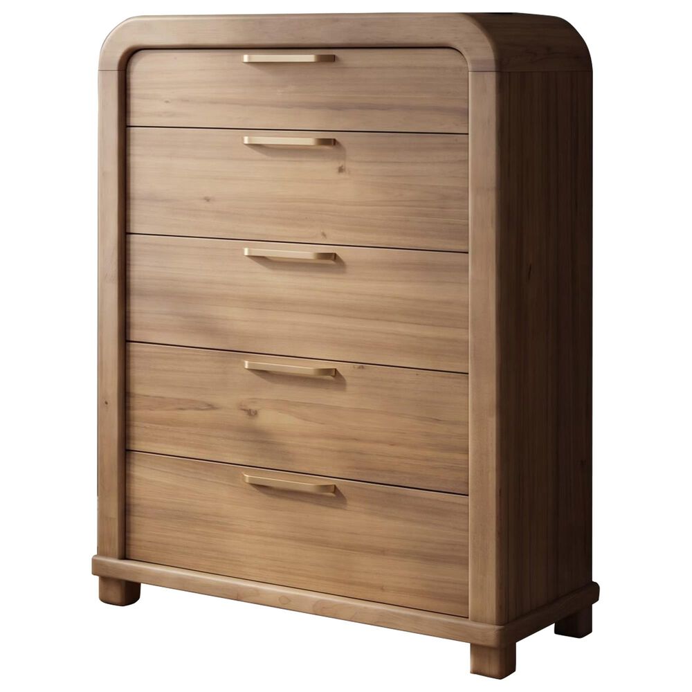 Urban Home 5-Drawer Chest in Brown, , large
