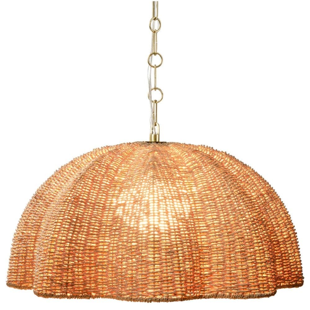 Jamie Young Norbury 1-Light Small Palm Leaf Pendant in Natural, , large
