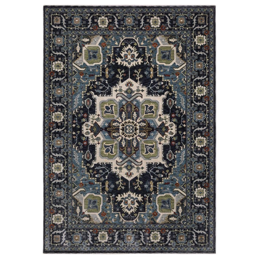 Oriental Weavers Eliana Navy and Blue 6"7" x 9"6" Area Rug, , large