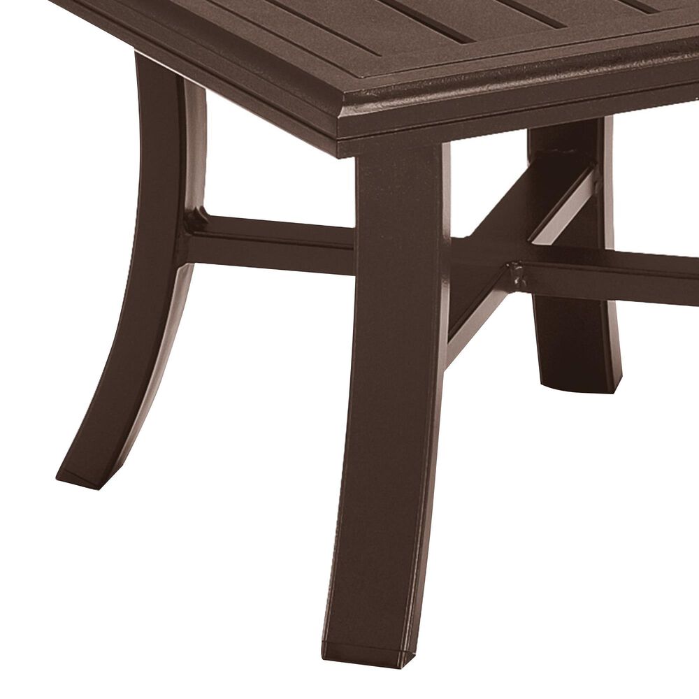 Tropitone Banchetto 24" Square Patio Tea Table in Rich Earth, , large