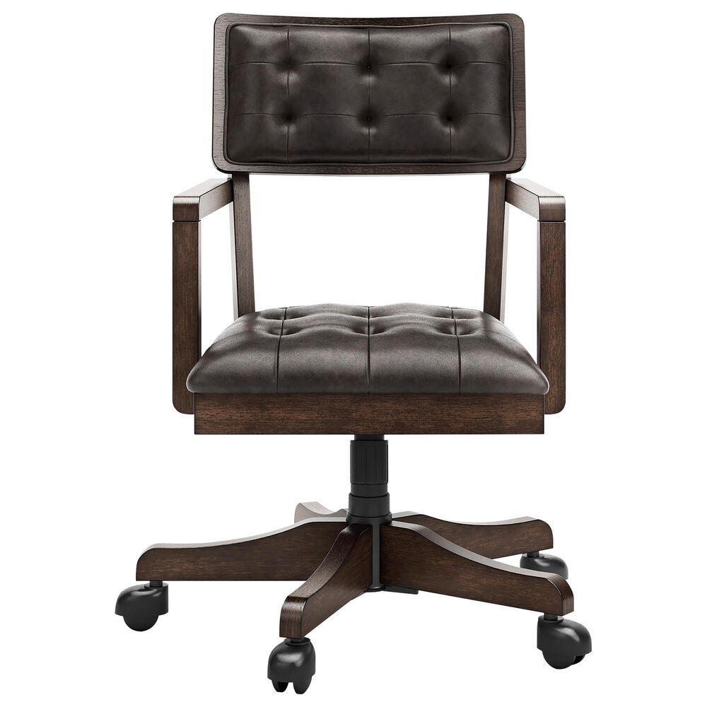 Ashley Breckington Desk Chair in Dark Brown, , large