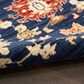 Nourison Antique Bloom Navy 10" x 13" Area Rug, , large