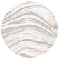 Safavieh Cyrus Shag CYR130A 6"7" Round Ivory and Grey Area Rug, , large
