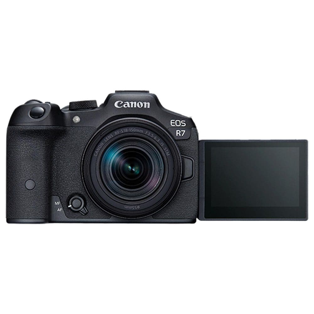 Canon EOS R7 Mirrorless Camera with 18-150mm Lens in Black, , large