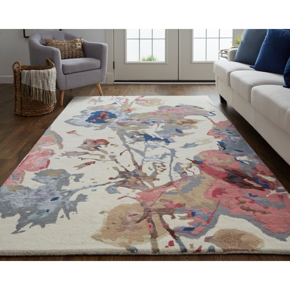 Feizy Dafney 8865F 3&#39;6&quot; x 5&#39;6&quot; Blue and Multicolor Area Rug, , large