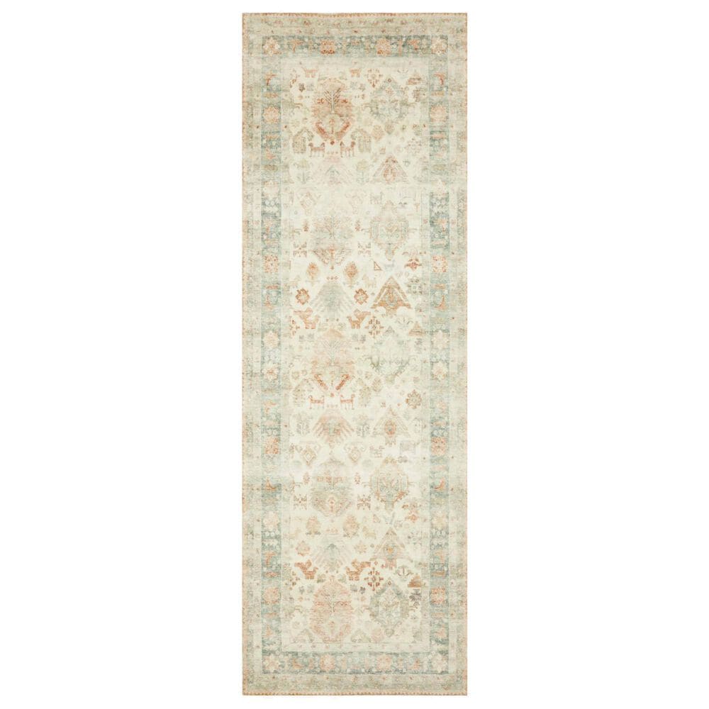 Loloi Rosette 2"6" x 9"9" Beige and Multicolor Runner, , large