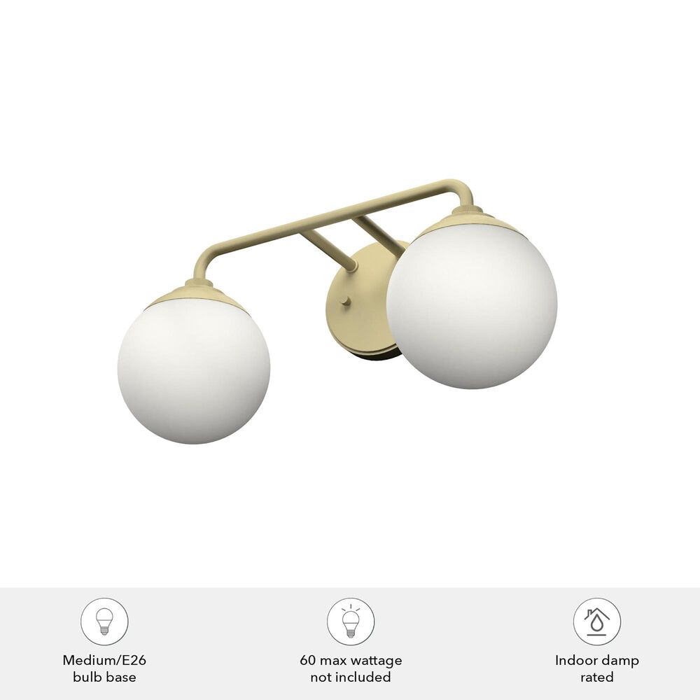 Hunter Hepburn 2-Light Vanity in Painted Modern Brass, , large