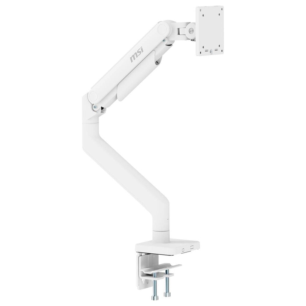 MSI Single-Arm Monitor Mount for 17 to 49" Displays in Matte White, , large