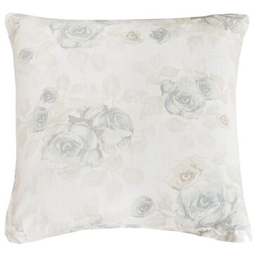 HiEnd Accents Rosaline Euro Sham in Blue, Blush, Taupe and White, , large