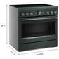 KitchenAid 5.1 Cu. Ft. Freestanding Commercial-Style Induction Range with Air Fry in Juniper, , large