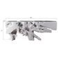 Phillips Collection Freeform Console Table in Gel Coat White, , large