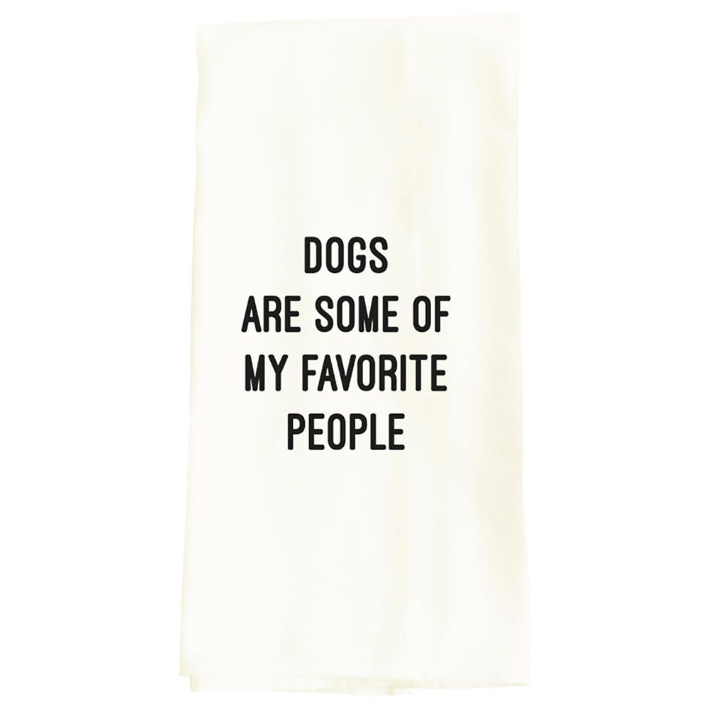 Wildwood Dogs Are Some of My Favorite People 30" x 30" Kitchen Towel in White, , large