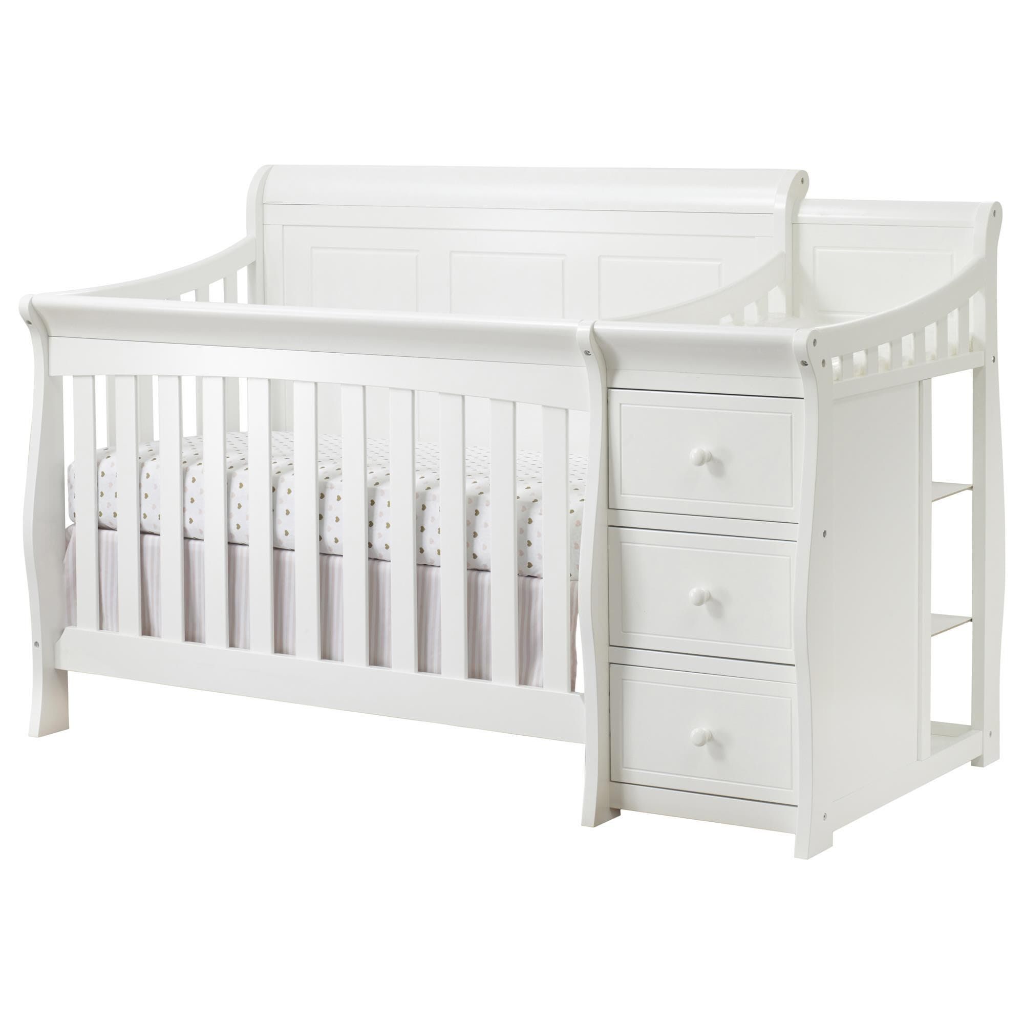 Sorelle Princeton Elite 2 Piece Crib with Changer in White NFM