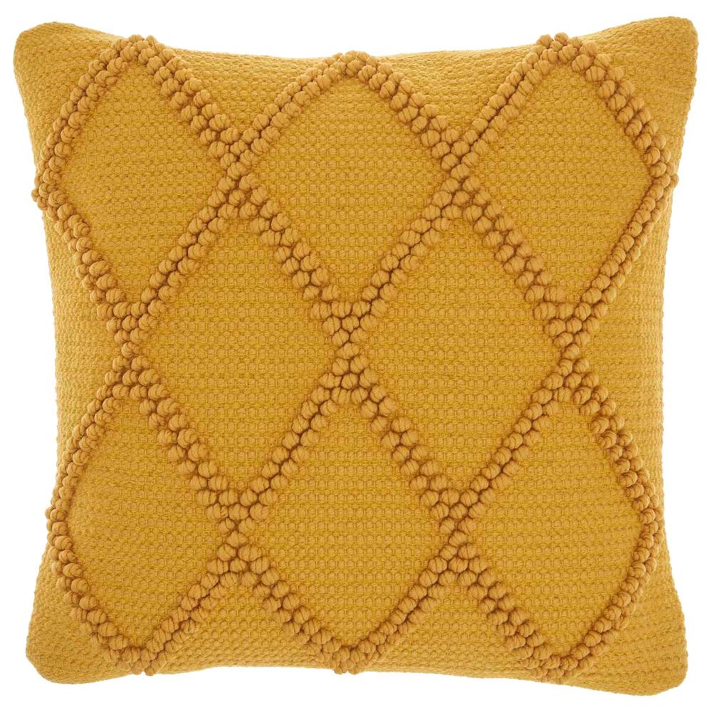 Nourison Life Styles 18" x 18" Throw Pillow in Yellow, , large