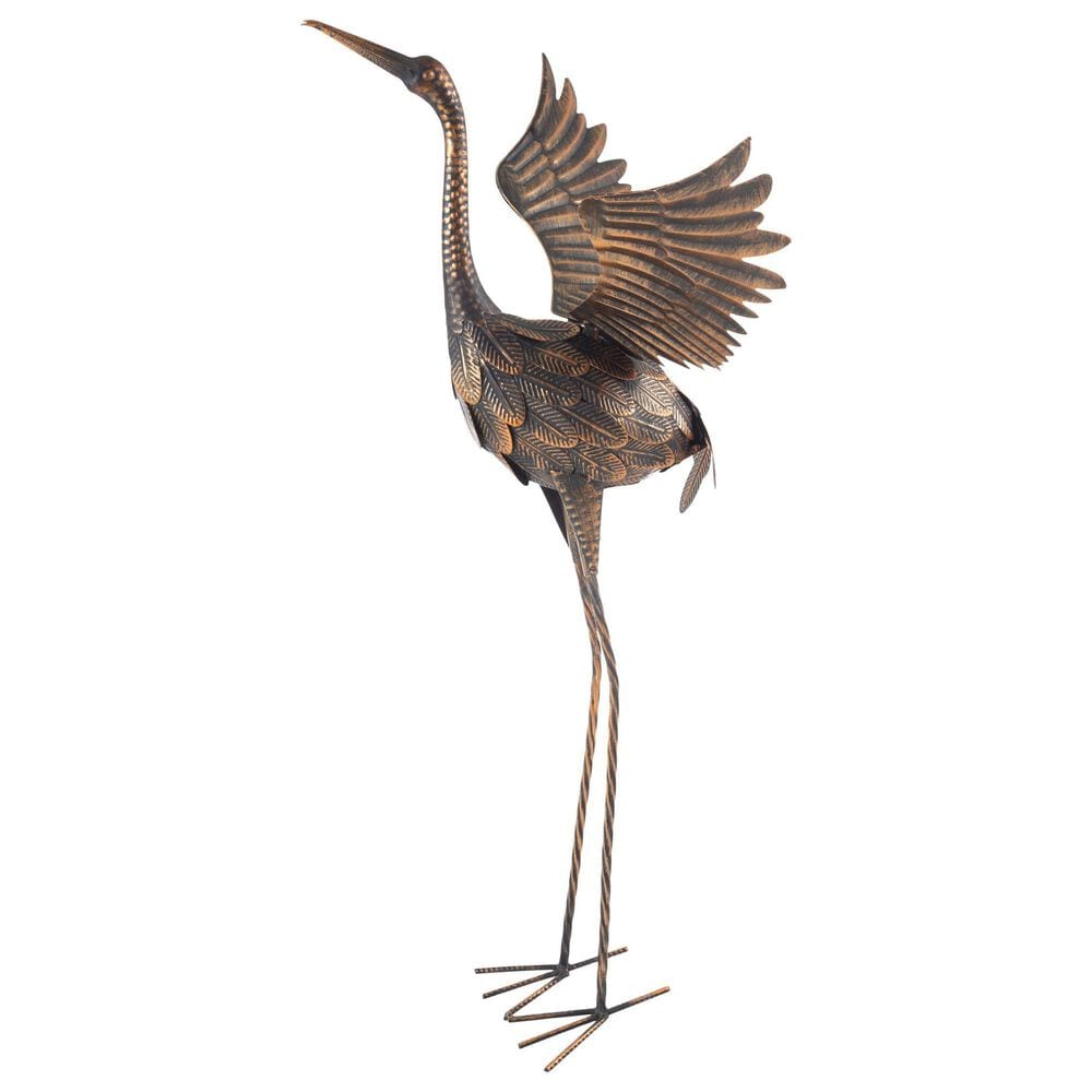 Timberlake Flying Crane Garden Statue in Gold, , large