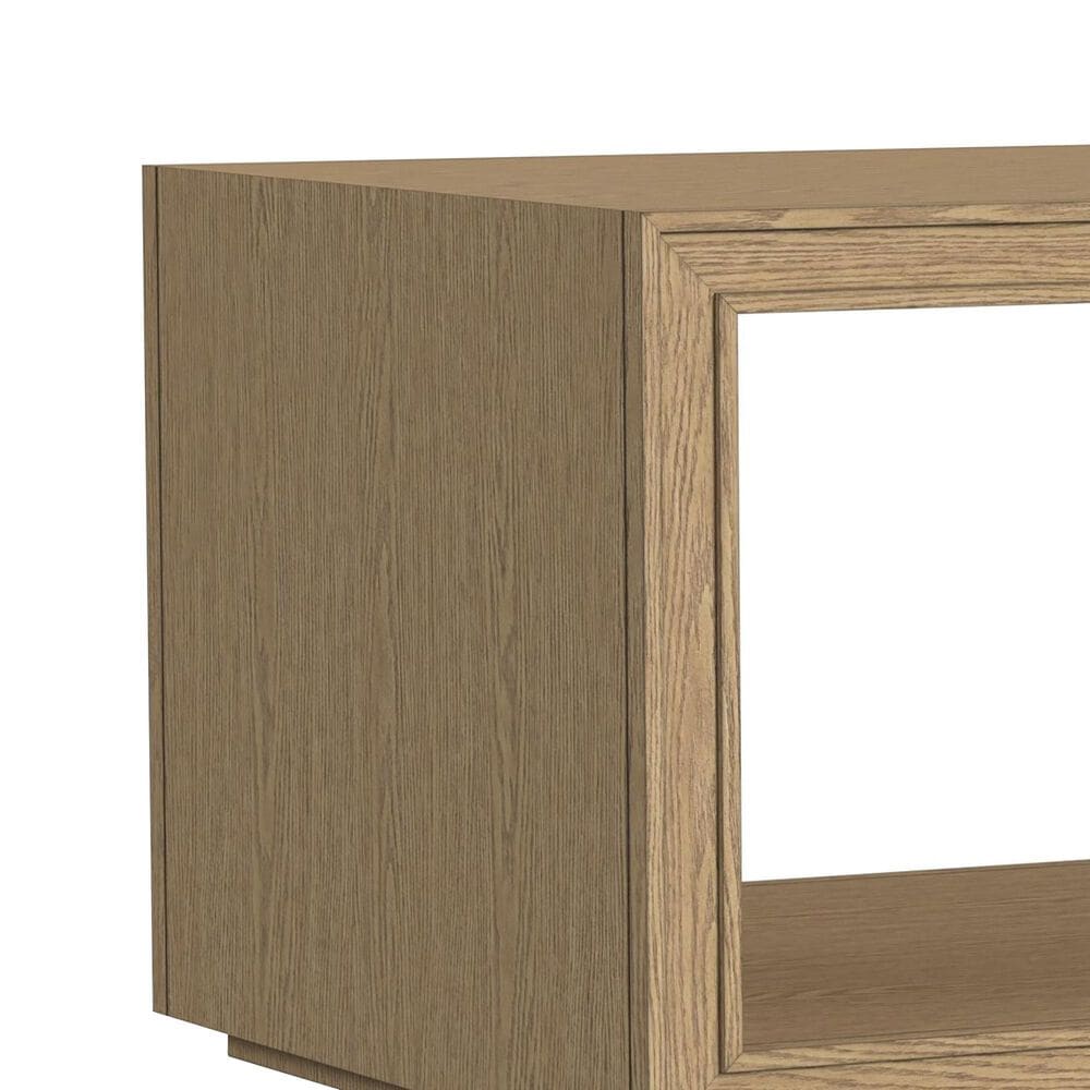 Flexsteel Waterfall Rectangular Coffee Table with Casters in Light Oak, , large
