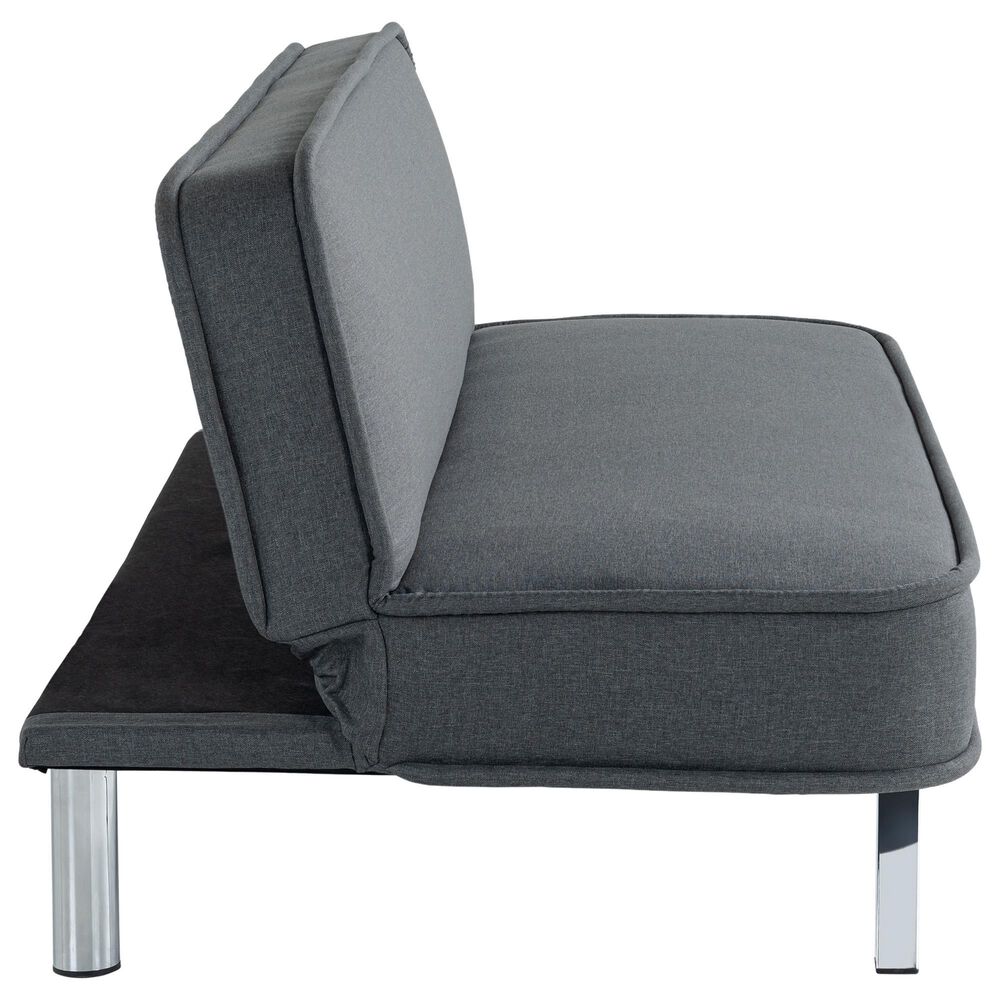 Lifestyle Solutions Toni Convertible Sofa in Charcoal, , large