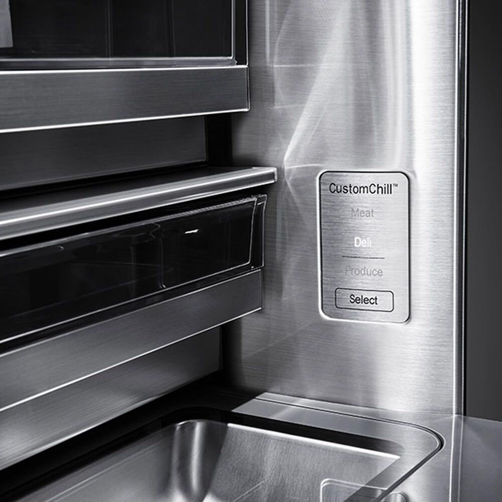LG 22.8 Cu. Ft. French Door Refrigerator with InstaView Door-In-Door in Textured Steel, , large