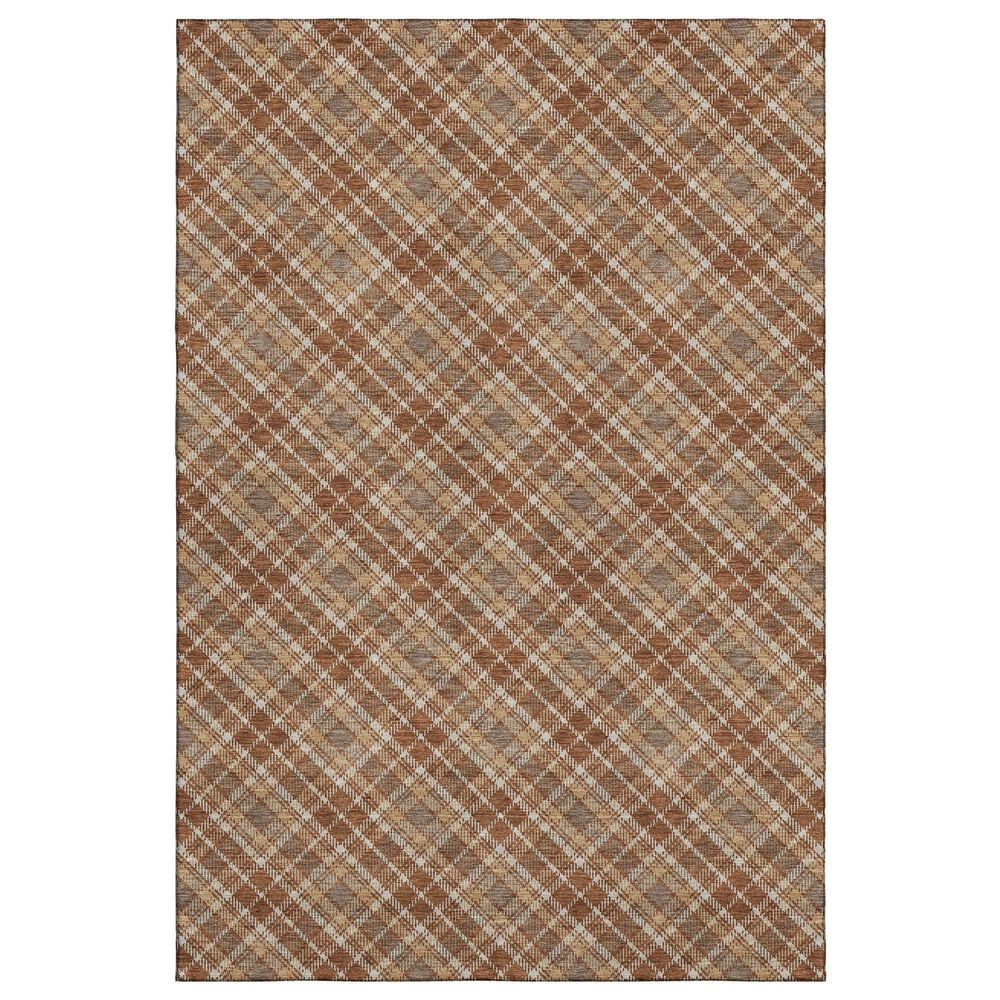 Dalyn Rug Company Soft Essentials Plaid Paprika 5" x 7"6" Indoor/Outdoor Area Rug, , large