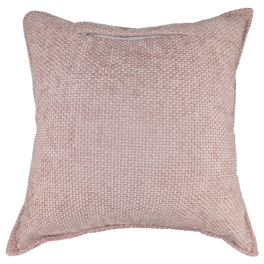 Chanasaya 20" Square Textured Accent Throw Pillow in Pink, , large