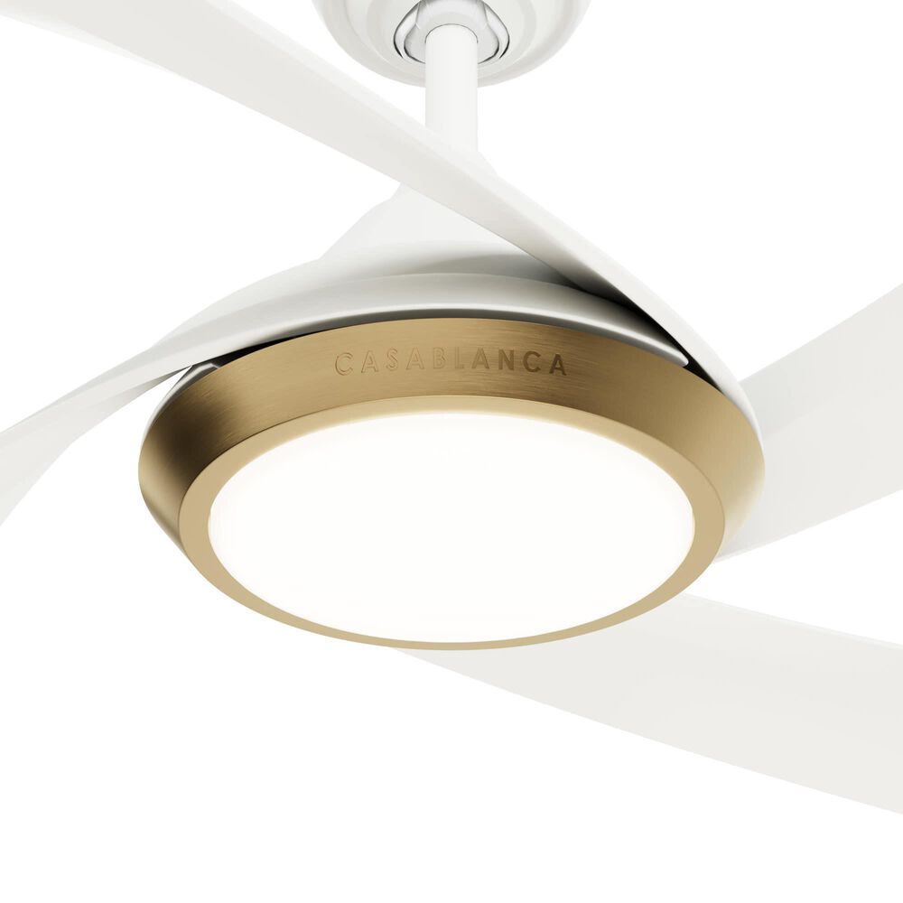 Hunter Vespucci 52&quot; Outdoor Ceiling Fan in Fresh White, , large