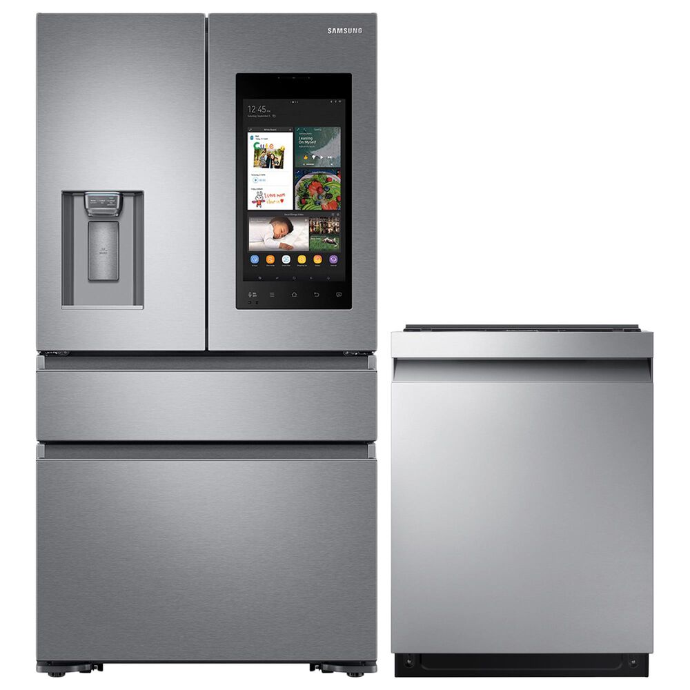 Samsung 2-Piece Kitchen Package with 36" French Door Refrigerator and StormWash 42 dBA Dishwasher in Stainless Steel, , large