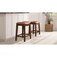 Jennifer Taylor Home Barlow 24.5" Backless Saddle Counter Stool in Bourbon Brown, , large