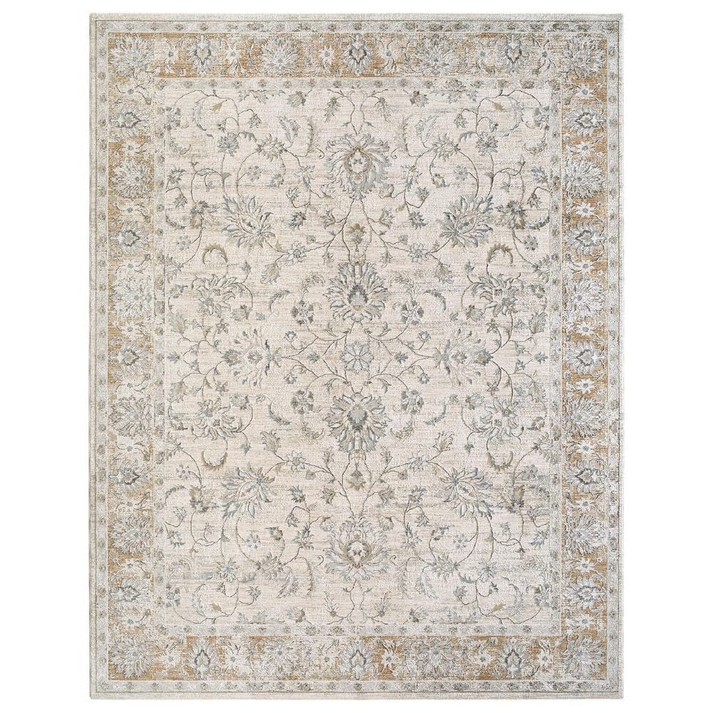 Surya Brunswick Light Gray, Cream, Medium Brown, Light Brown, Charcoal and Mustard 2" x 2"11" Area Rug, , large