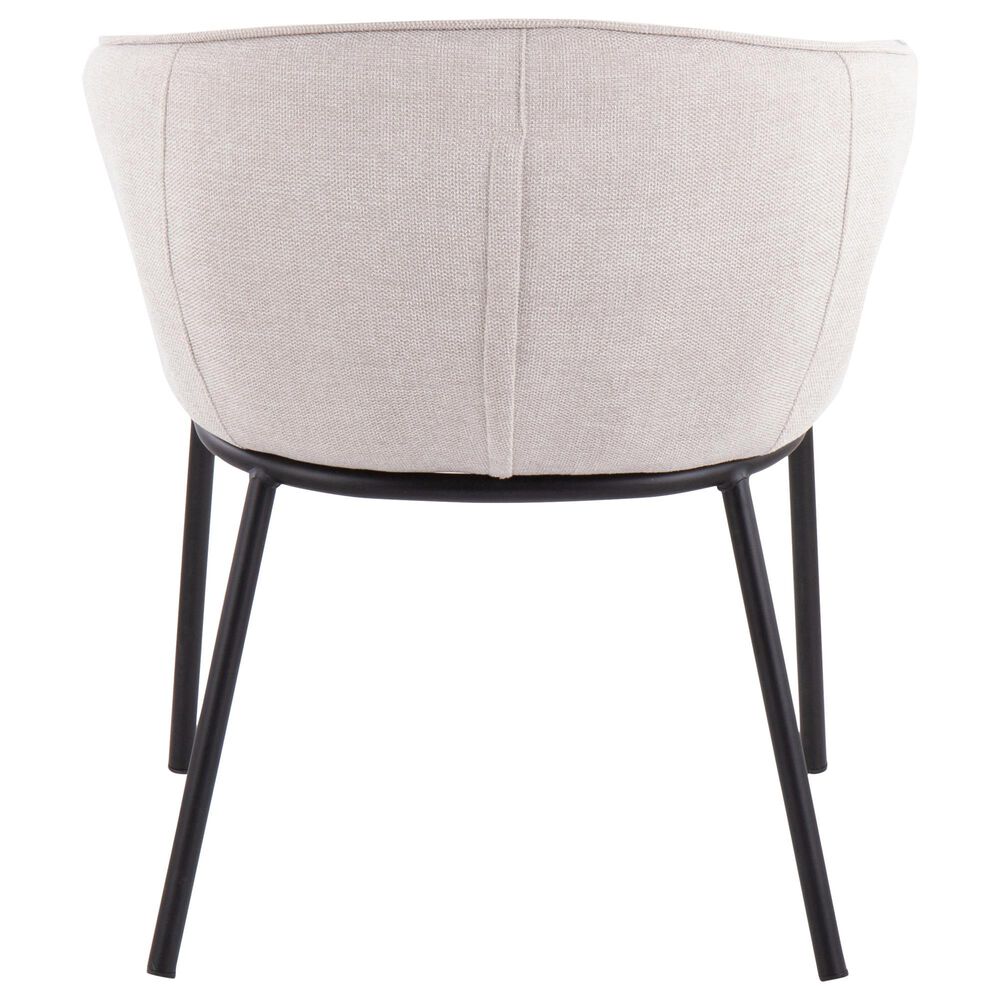 Lumisource Ashland Chair in Cream/Black, , large
