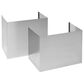 Monogram 12" Ceiling Duct Cover Kit for 36" Wall Mount Ventilation Hood in Stainless Steel, , large