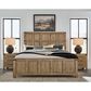 Millenium Ridgester California King Panel Bed with Dresser, Chest and Two Nightstands in Light Brown with USB Ports, , large
