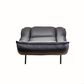 Nicoletti Calia Sofas Madame Leather Chaise in Black, , large