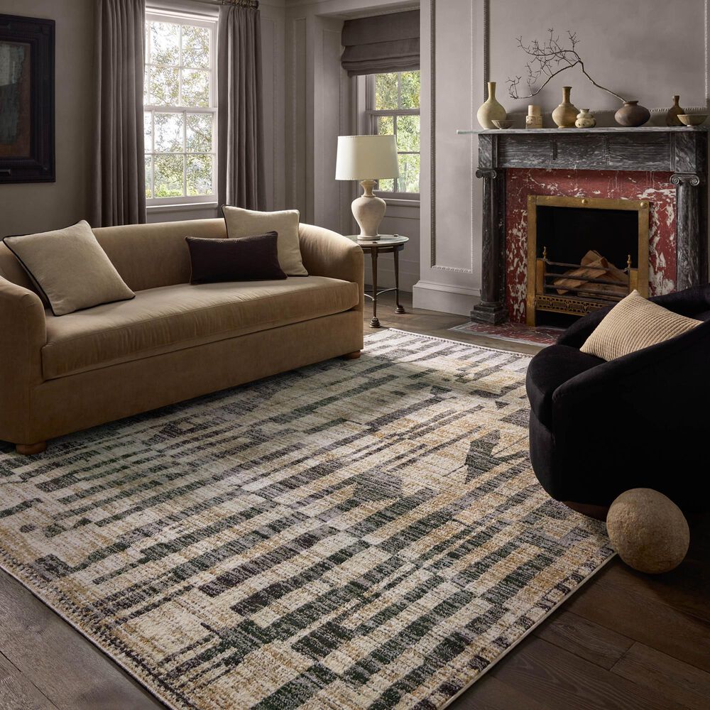 Loloi Bleecker Beige and Stone 4&#39; x 6&#39; Area Rug, , large