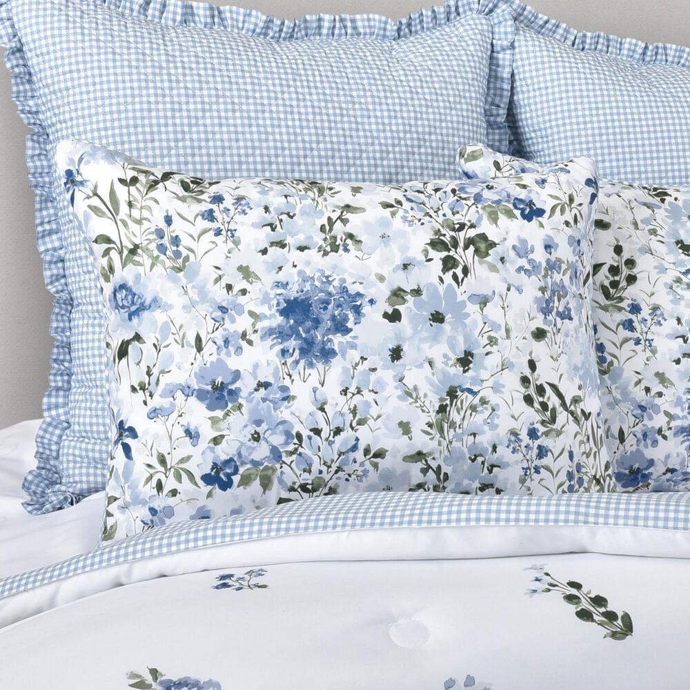Royal Court Kourtney 4-Piece Full Comforter Set in Blue, , large