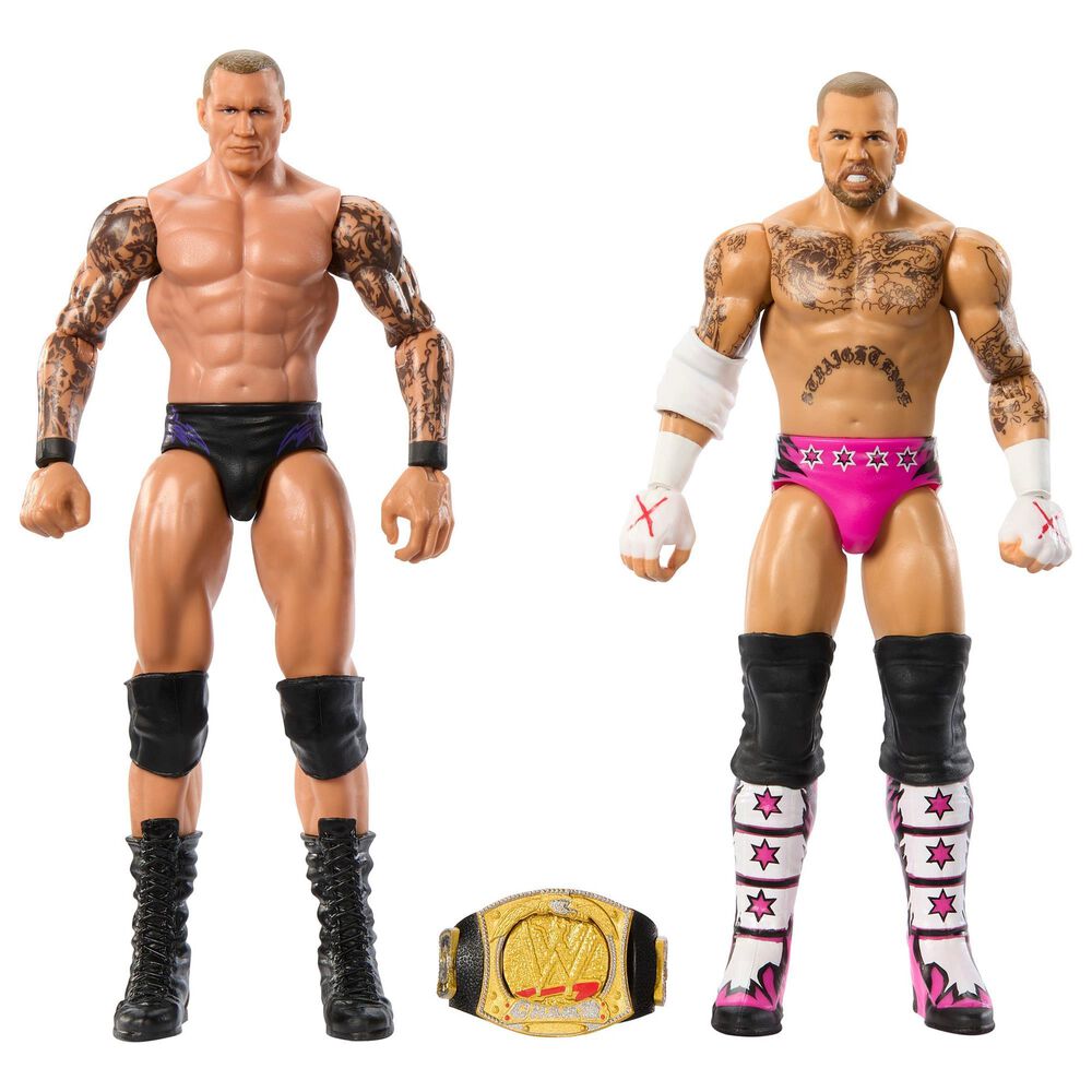 Mattel Main Event Championship Showdown Series 20 2-Pack Action Figure - CM Punk and Randy Orton in Multicolor, , large