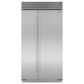Sub Zero 24.5 Cu. Ft. Classic Side-By-Side Refrigerator with Tubular Handle in Stainless Steel, , large