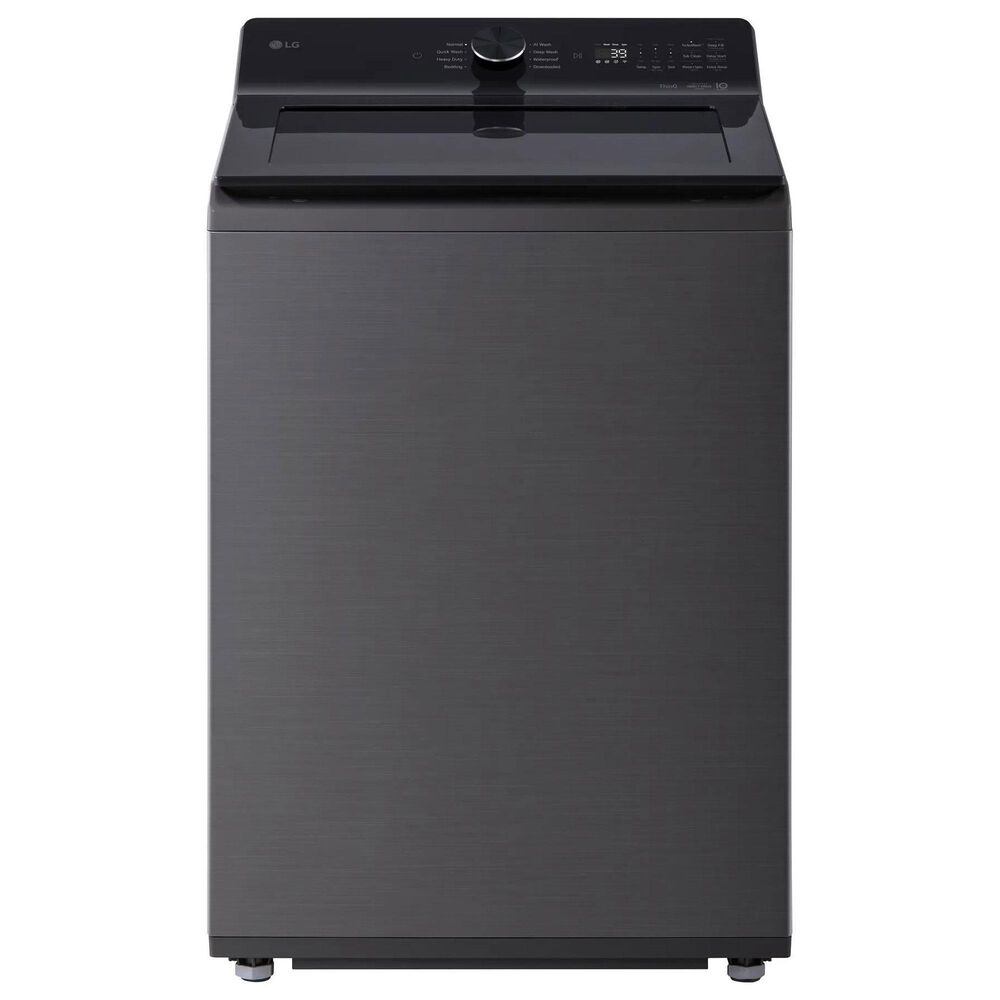LG 5 Cu. Ft. Smart Top Load Washer and 7.3 Cu. Ft. Electric Dryer Laundry Pair in Platinum Black, , large